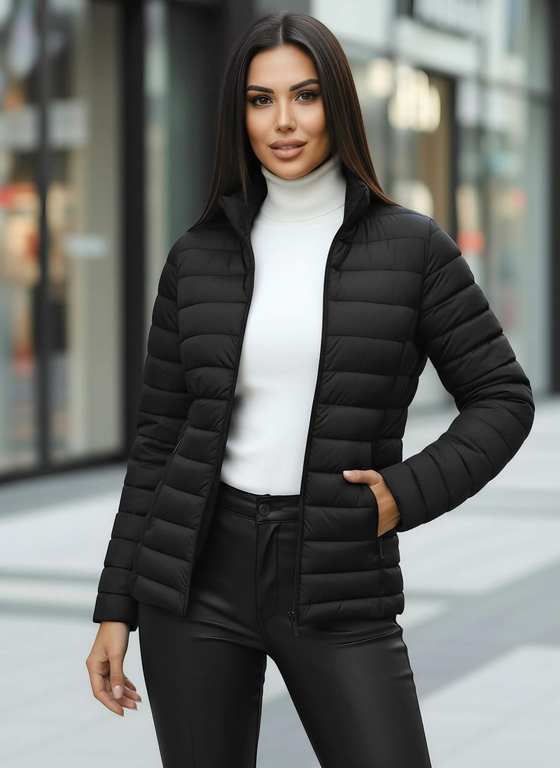 Ženska jakna črna OZONEE JS/16M9109/392Z