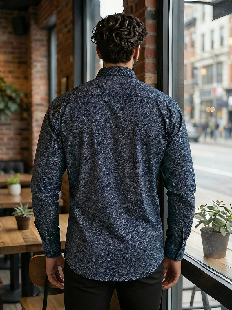 Moška srajca modra OZONEE V/V186Z