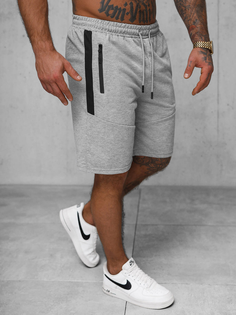Moške športne kratke hlače sive OZONEE JS/8K1500/2
