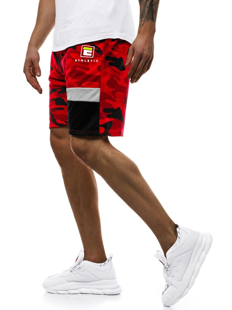 Moške kratke hlače rdeče OZONEE JS/KK300160