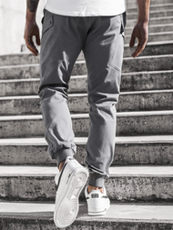 Moške hlače chino jogger sive OZONEE O/11103