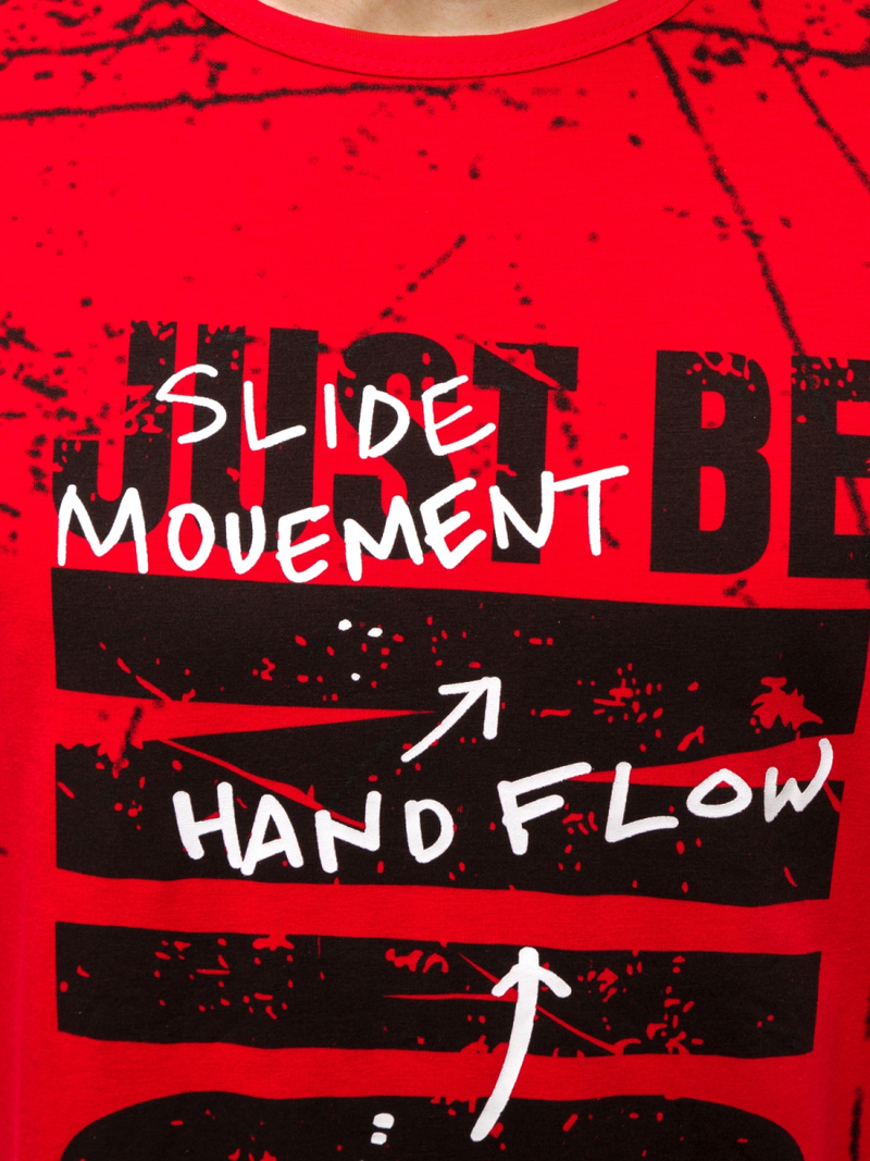 Moška majica rdeča OZONEE JS/KS1983