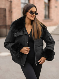 Ženska zimska jakna črna OZONEE O/H833