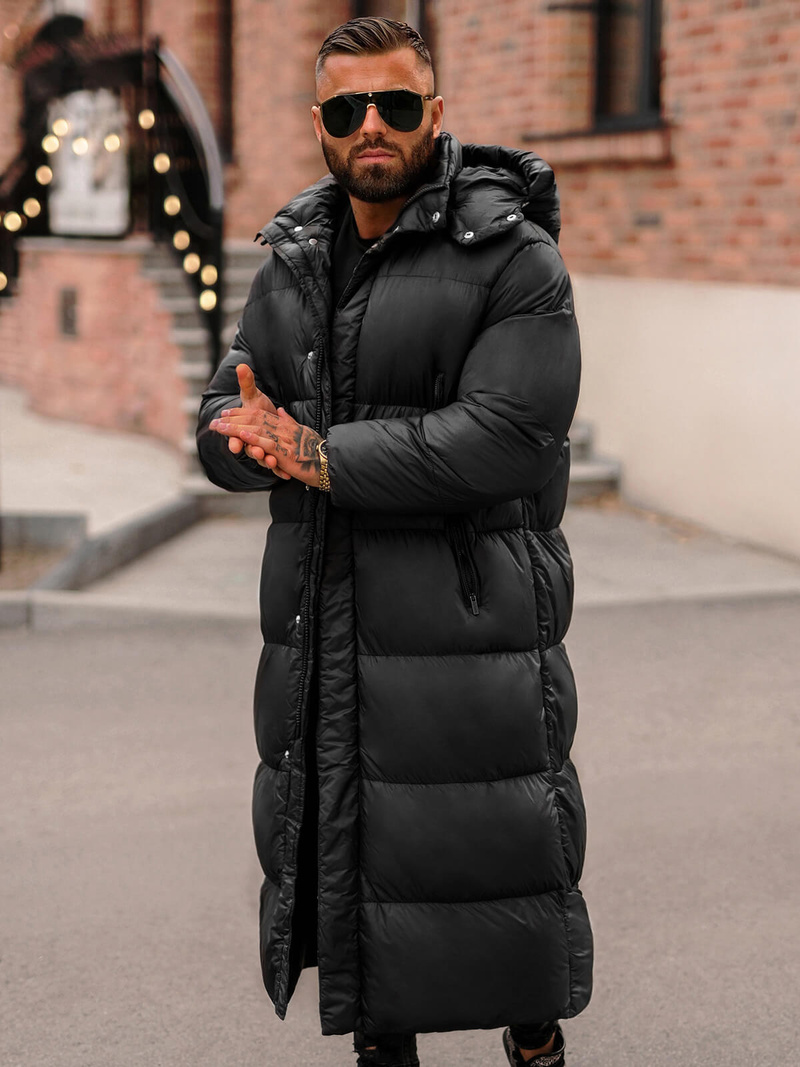 Moška zimska jakna črna OZONEE O/M3202Z