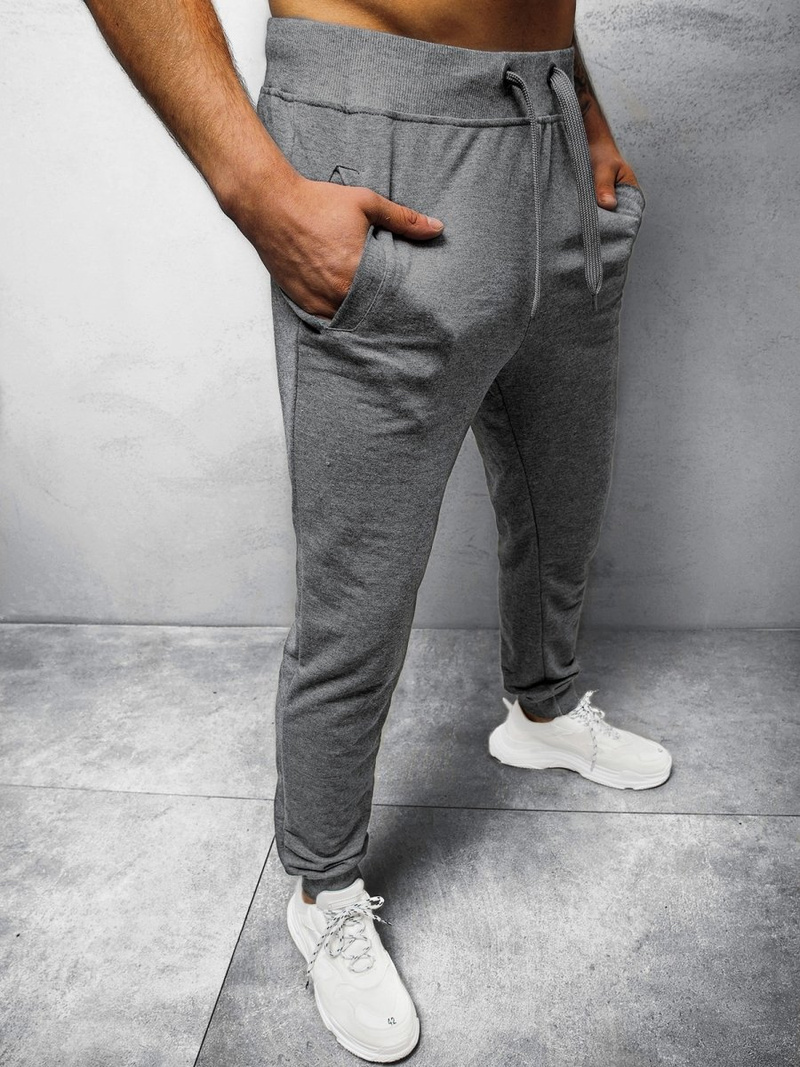 Moške športne hlače grafitne OZONEE JS/68K10001JS/5