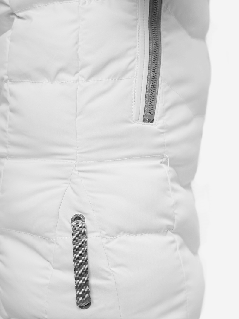 Ženski brezrokavnik s kapuco bela OZONEE N/7042