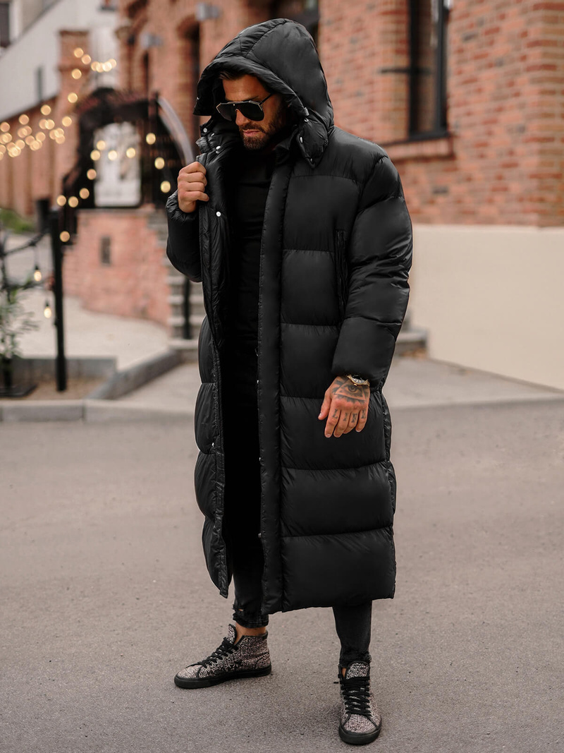 Moška zimska jakna črna OZONEE O/M3202Z