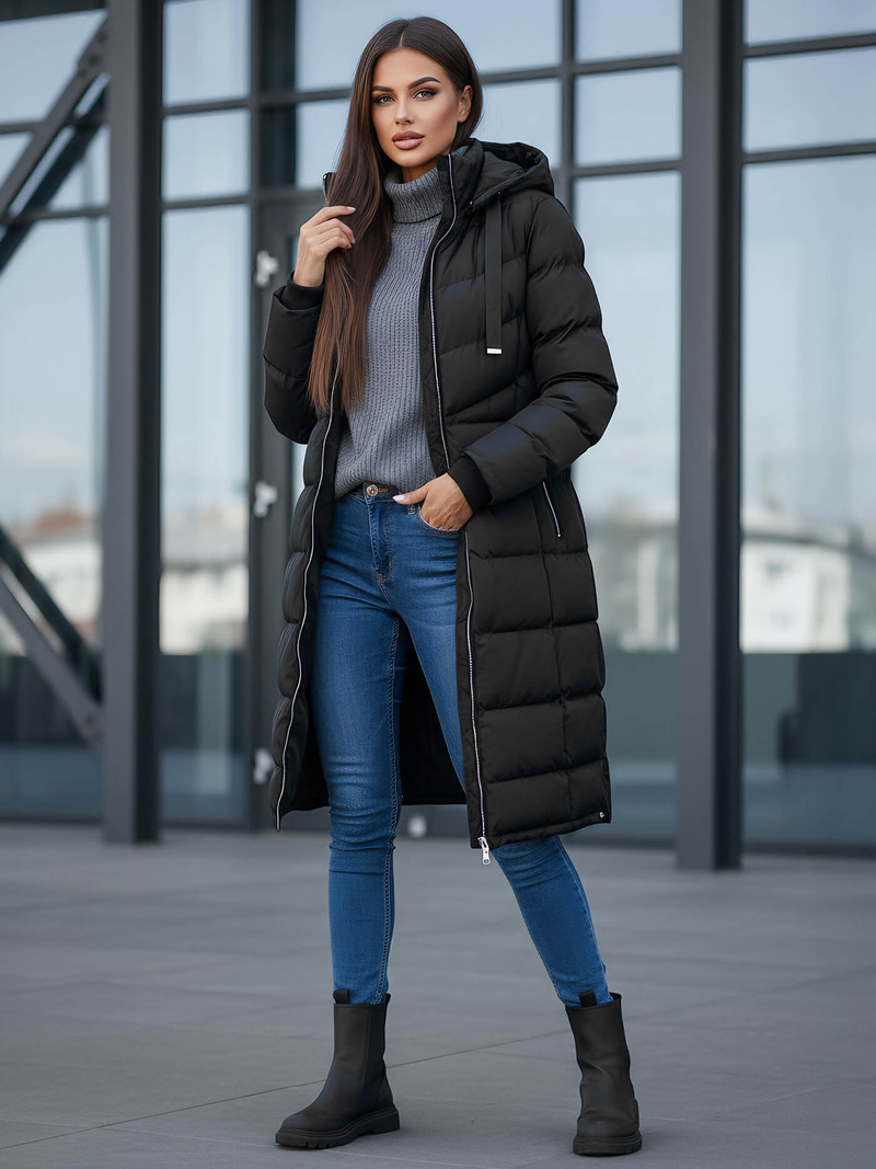 Ženska jakna črna OZONEE JS/M736/392Z