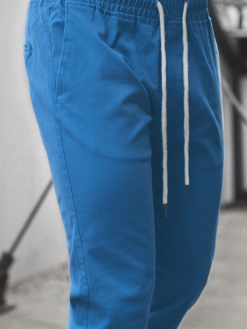 Moške hlače chino jogger svetlo-modre OZONEE JB/JP1145/2