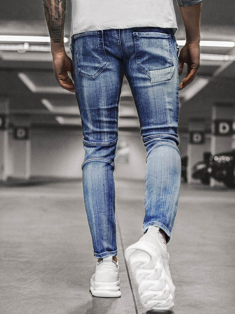 Moške kavbojke jogger modre OZONEE O/B4925