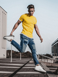 Moške kavbojke jogger modre OZONEE O/B4925