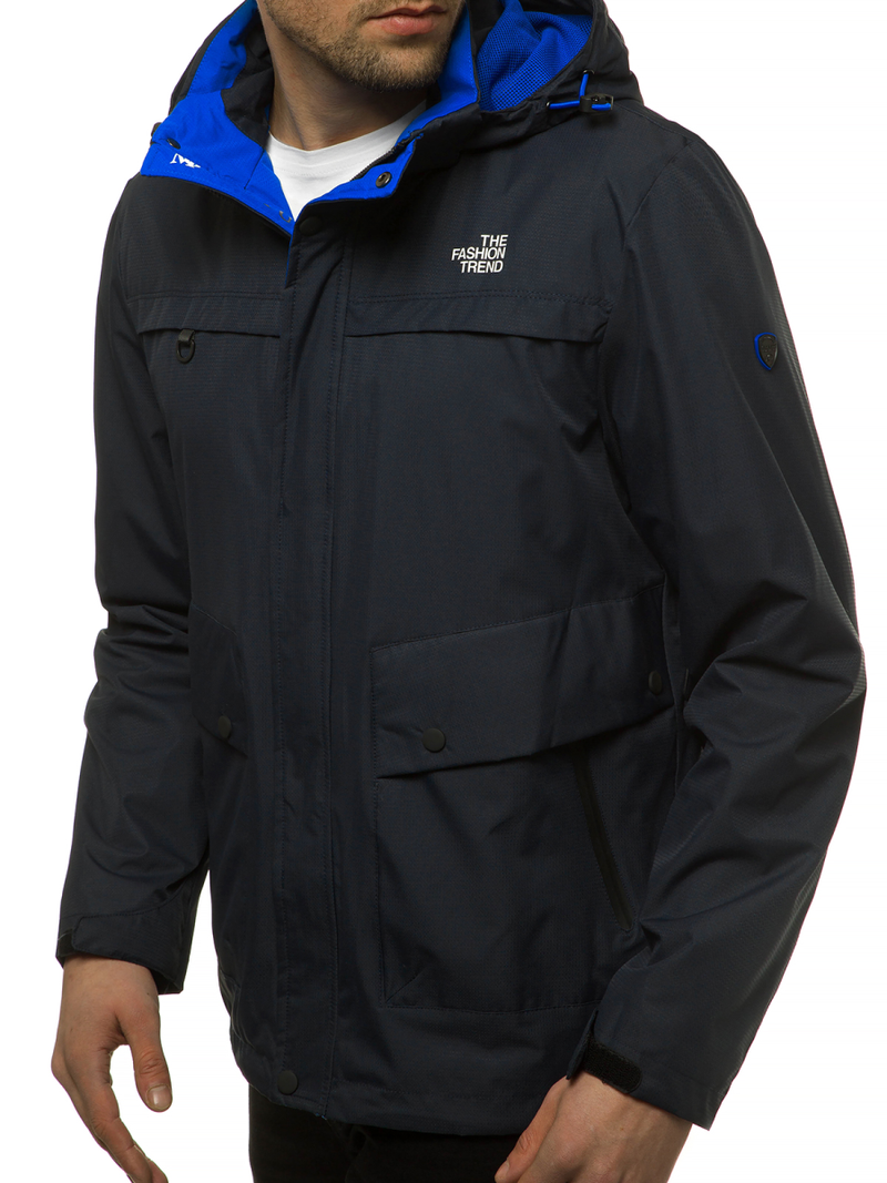 Moška prehodna jakna mornarsko modra OZONEE MG/2510