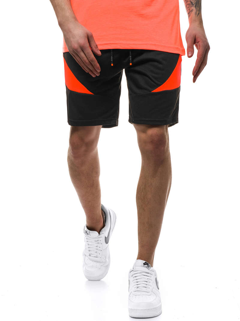 Moške kratke hlače črne OZONEE JS/KS2507