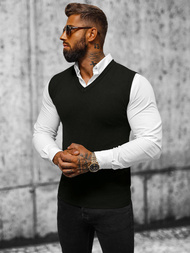 Moški pulover črni OZONEE NB/MM6005/4Z