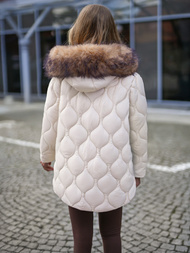 Ženska jakna ecru OZONEE JS/5M3226/62B