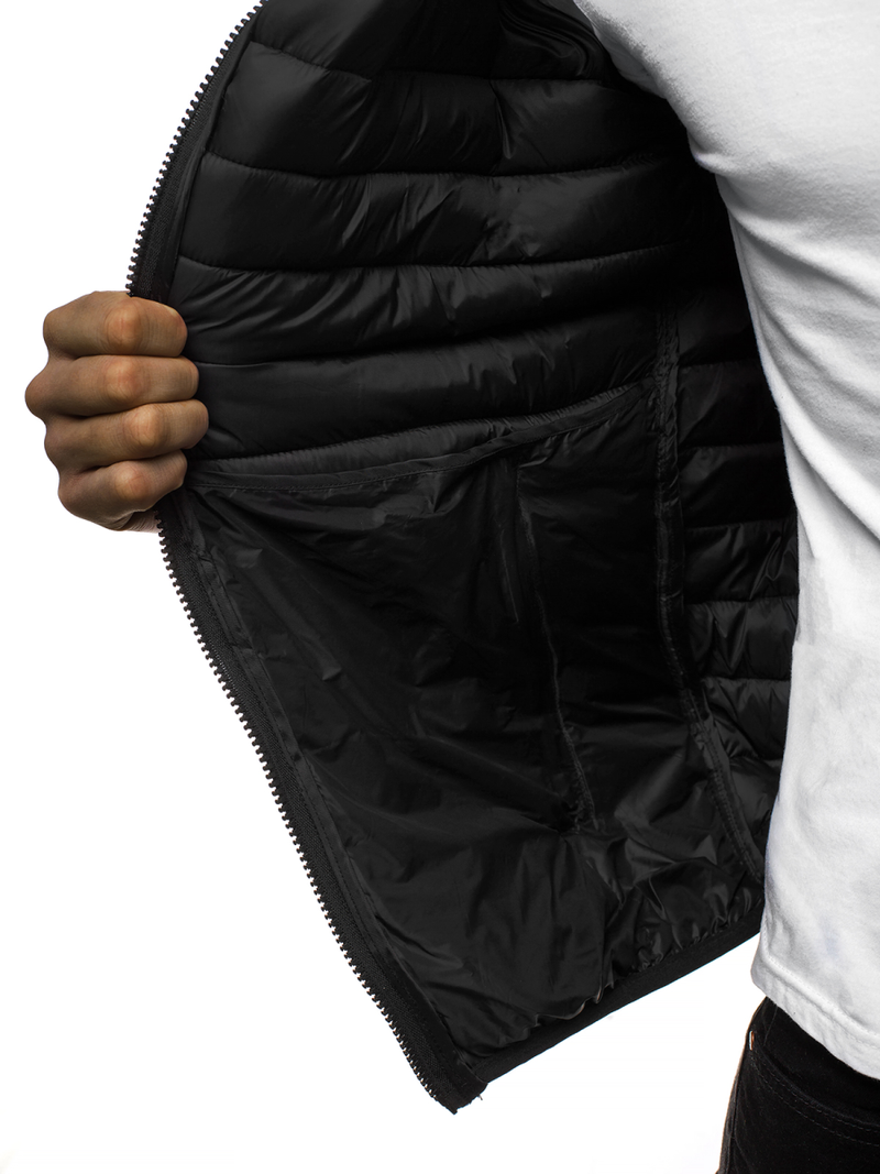 Moška prehodna jakna črna OZONEE JS/LY35