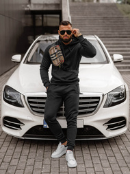 Moška trenirka črna OZONEE JS/68C10381/3Z