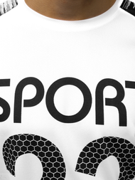 Moška majica belo-črna OZONEE JS/KS2068