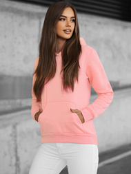 Ženska jopa s kapuco praškasto roza OZONEE JS/W02Z