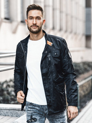 Moška prehodna jakna črna OZONEE O/99237