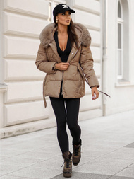 Ženska jakna bež OZONEE JS/16M9206/62