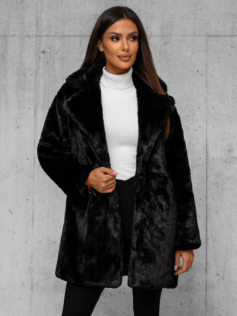 Ženska jakna črna OZONEE JS/11Z8168Z