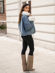 Ženska jeans jakna modra OZONEE JS/11Z8219