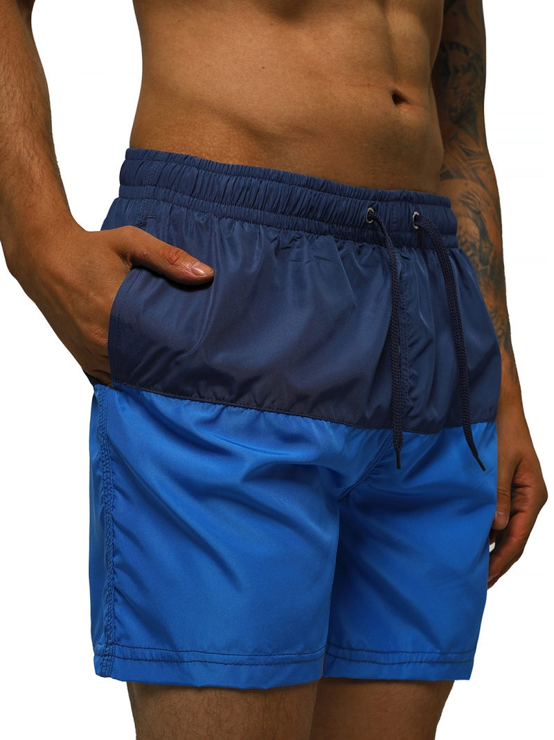 Moške kopalne kratke hlače mornarsko modro-modre OZONEE JS/HM054