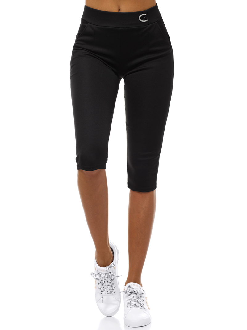 Ženske kratke pajkice črne OZONEE JS/1027/B1