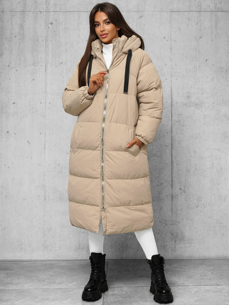 Ženska jakna bež OZONEE JS/5M3163/62Z