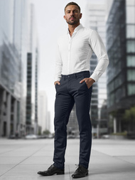 Moške hlače chino mornarsko modre OZONEE V/5100