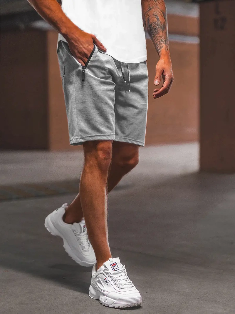 Moške športne kratke hlače sive OZONEE O/WW20012/2