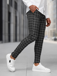 Moške hlače chino črne OZONEE DJ/5515Z