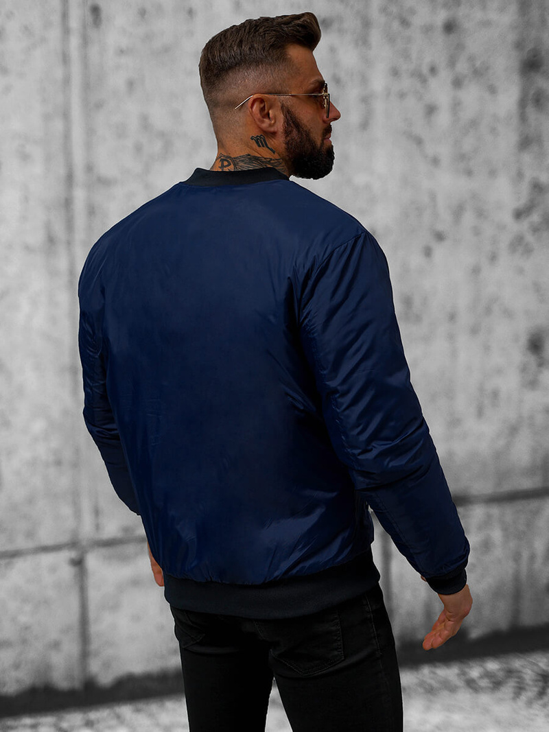 Moška jakna mornarsko modra OZONEE JS/AK95Z