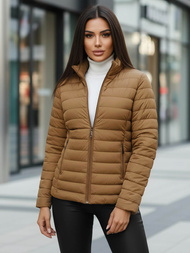 Ženska jakna temno bež OZONEE JS/16M9109/84Z