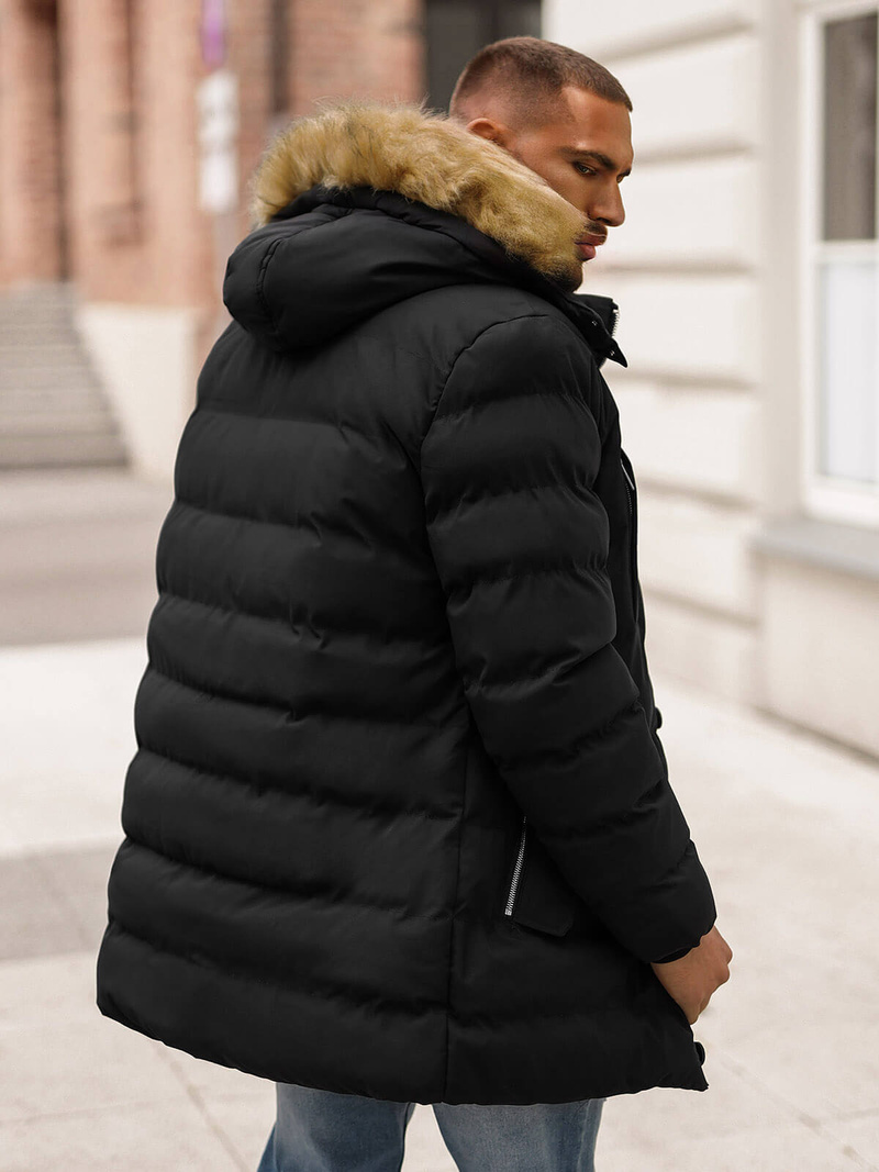 Moška zimska jakna črna OZONEE JS/5M3122/392Z