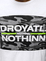 Moška majica bela OZONEE JS/SS10976Z