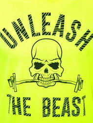 Moška majica brez rokavov rumeno-neon OZONEE MACH/M1214