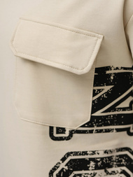 Moška trenirka bež OZONEE JS/27C6531/6