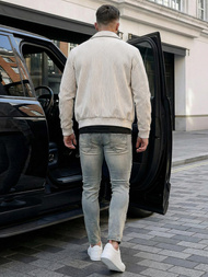 Moške Kavbojke modre OZONEE O/EM8886Z