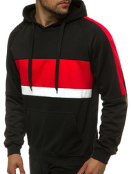 Moška jopa s kapuco črna OZONEE JS/JZ11062