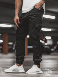 Moške hlače jogger črne OZONEE A/404