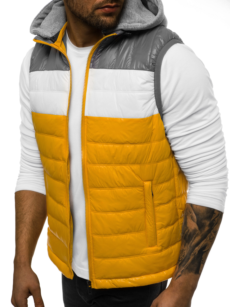 Moški brezrokavnik rumeni OZONEE N/6105