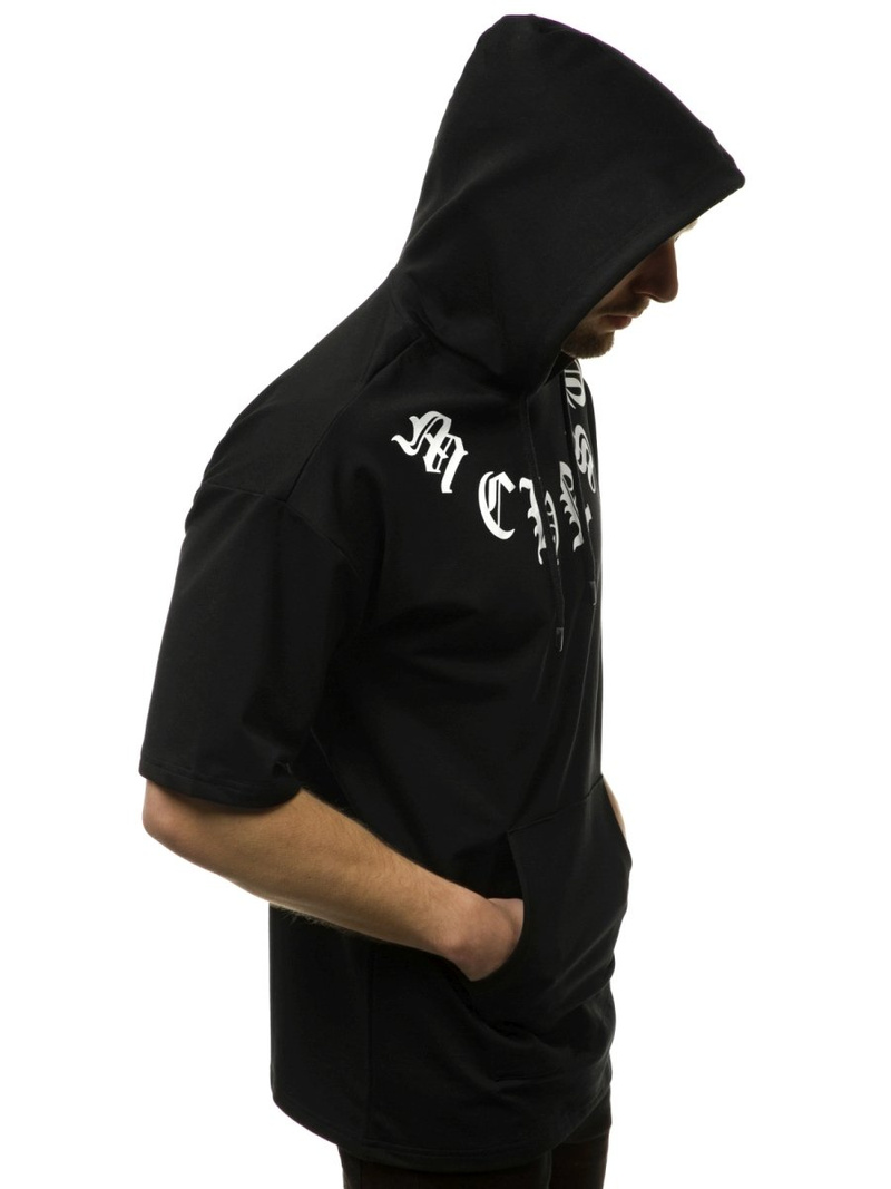 Moška jopa s kapuco črna OZONEE MACH/1183