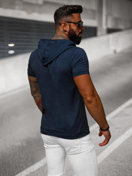 Moška navadna majica mornarsko modra OZONEE JS/8T955/25