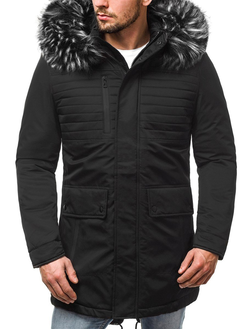 Moška zimska jakna črna OZONEE O/99115