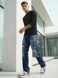 Moške Kavbojke modre OZONEE O/KK2885Z