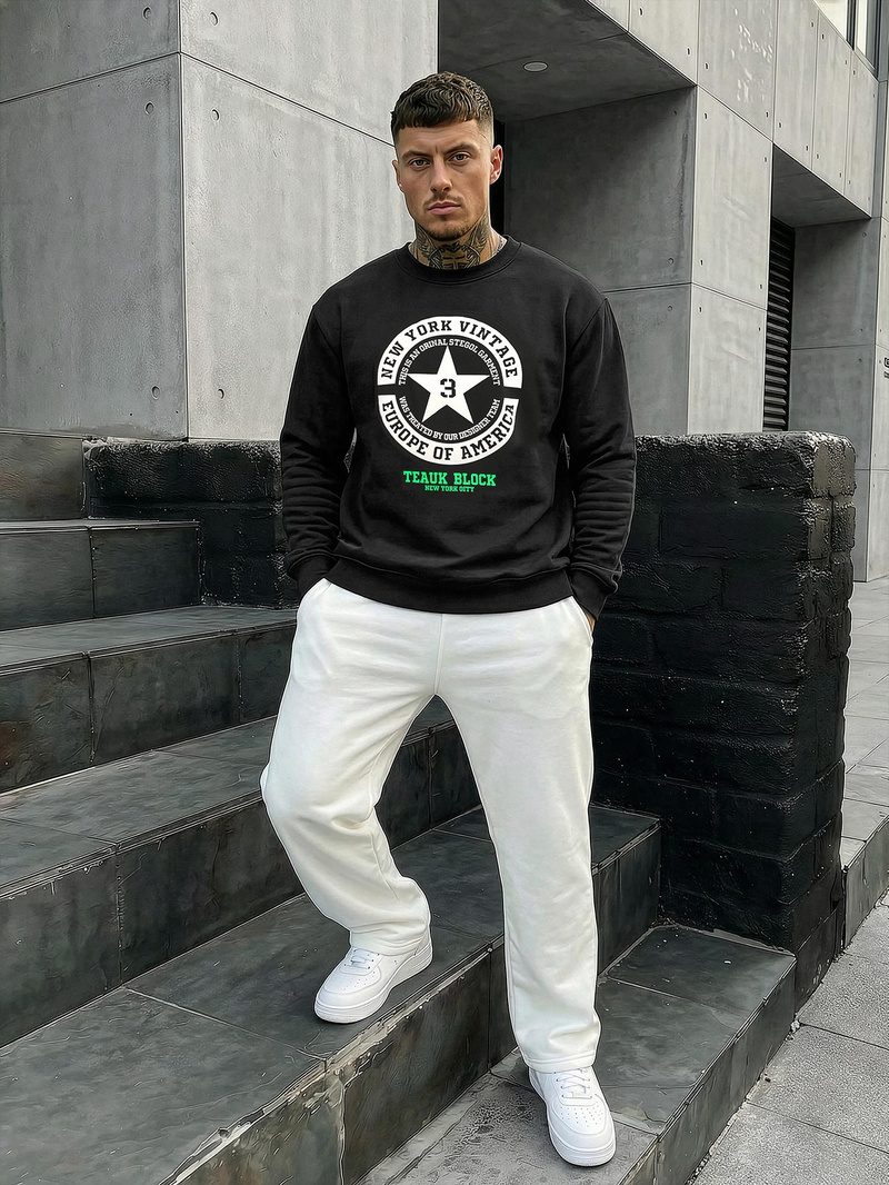 Moška jopa črna OZONEE JS/8B1768/3