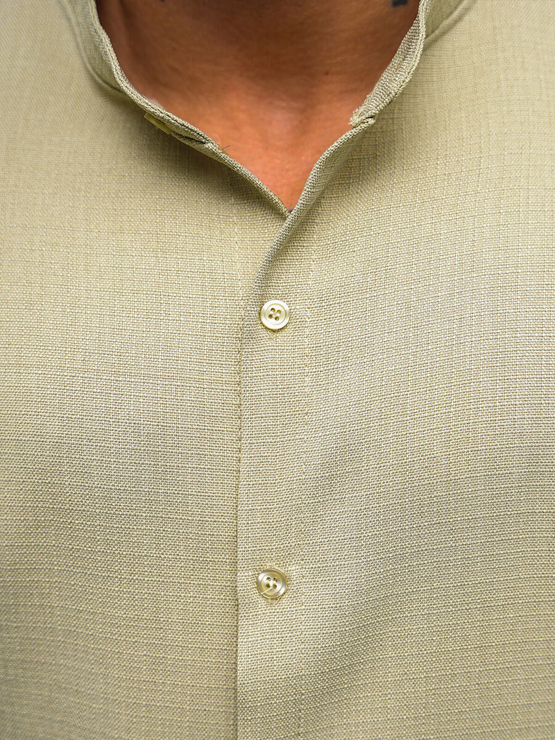 Moška majica s kratkimi rokavi bež OZONEE O/Y972T