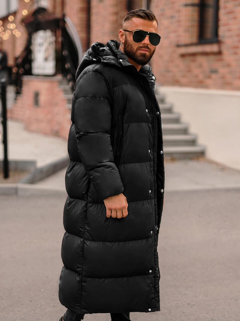 Moška zimska jakna črna OZONEE O/M3202Z